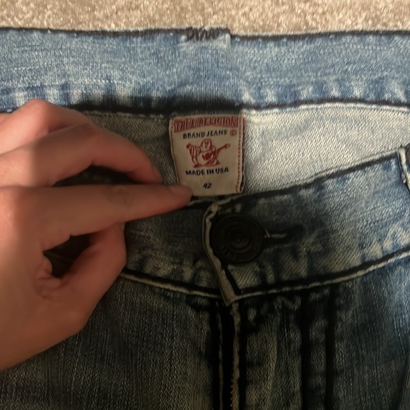 Used men true religion jeans blue size 42 - Picture 3 of 9